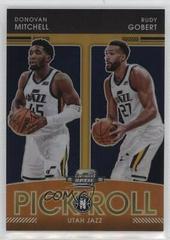 Donovan Mitchell, Rudy Gobert [Gold] Basketball Cards 2021 Panini Contenders Optic Pick n Roll Prices