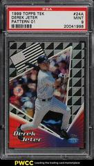 Derek Jeter [Pattern 01] #24A Baseball Cards 1999 Topps Tek Prices