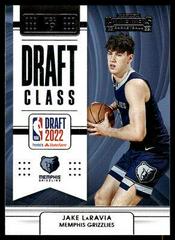 Jake LaRavia #3 Basketball Cards 2022 Panini Contenders Draft Class Prices