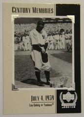 Lou Gehrig [Century Memories] #124 Baseball Cards 1999 Upper Deck Century Legends Prices