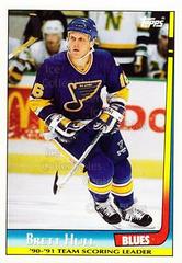 Brett Hull #20 Hockey Cards 1991 Topps Team Scoring Leaders Prices