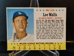 Lee Walls [Hand Cut] #113 Baseball Cards 1963 Post Cereal Prices