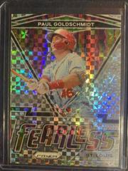 Paul Goldschmidt [Power Plaid Prizm] #FR-13 Baseball Cards 2021 Panini Prizm Fearless Prices