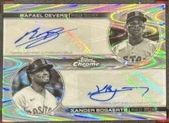 Xander Bogaerts, Rafael Devers [Black & White RayWave] #DA-DB Baseball Cards 2022 Topps Chrome Sonic Dual Autographs Prices