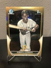 Roberto Clemente [SP RetroFractor Variation Gold] #BCP-252 Baseball Cards 2023 Bowman Chrome Prospects Prices