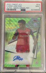Karim Adeyemi [Neon Green Wave Refractor] #FA-KA Soccer Cards 2020 Topps Finest UEFA Champions League Autographs Prices