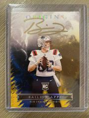 Bailey Zappe [Gold] Football Cards 2022 Panini Origins Rookie Autographs Prices