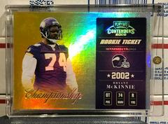 Bryant McKinnie [Championship Ticket] #113 Football Cards 2002 Playoff Contenders Prices
