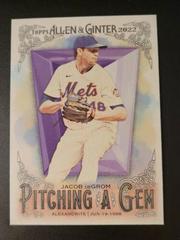 Jacob deGrom Baseball Cards 2022 Topps Allen & Ginter Pitching a Gem Prices