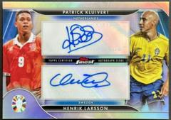 Henrik Larsson / Patrick Kluivert #FDA-KL Soccer Cards 2023 Topps Finest Road To UEFA EURO Dual Autograph Prices