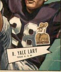 Yale Lary Football Cards 1952 Bowman Large Prices