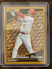 Shohei Ohtani [Gold] Baseball Cards 2022 Topps Update Black Gold Prices