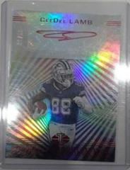 CeeDee Lamb [Red] Football Cards 2020 Panini Illusions Rookie Endorsements Autographs Prices