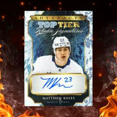 Matthew Knies #TTR-MK Hockey Cards 2023 Upper Deck Artifacts Top Tier Rookie Signatures Prices