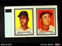 Dick Ellsworth [Pete Runnels] Baseball Cards 1962 Topps Stamp Panels Prices