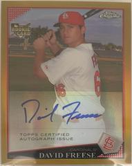 David Freese [Gold Refractor] #199 Baseball Cards 2009 Topps Chrome Prices