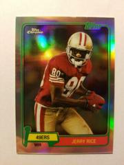 Jerry Rice [Refractor] Football Cards 2015 Topps Chrome 60th Anniversary Prices