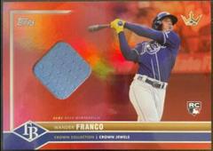Wander Franco [Relic Red Rainbow] Baseball Cards 2022 Topps X Bobby Witt Jr. Crown Prices