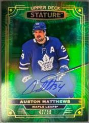 Auston Matthews [Green Autograph ] #83 Hockey Cards 2022 Upper Deck Stature Prices
