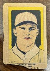 George Sisler [Hand Cut] #11 Baseball Cards 1923 W515 1 Prices