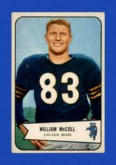 Bill McColl Football Cards 1954 Bowman Prices
