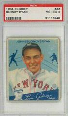 Blondy Ryan #32 Baseball Cards 1934 Goudey Prices