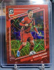 Eden Hazard [Optic Red Velocity] Soccer Cards 2021 Panini Donruss Road to Qatar Prices