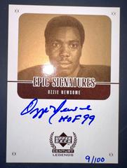 Ozzie Newsome [Gold] #ONC Football Cards 1999 Upper Deck Century Legends Epic Signatures Prices