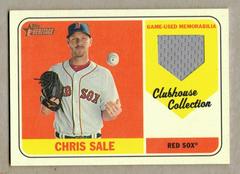 Chris Sale #CS Baseball Cards 2018 Topps Heritage Clubhouse Collection Relics Prices