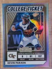 Kevin Parada [Holo] #6 Baseball Cards 2022 Panini Elite Extra Edition College Tickets Optic Prices