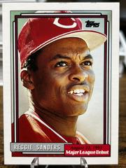 Reggie Sanders #155 Baseball Cards 1992 Topps '91 M.L. Debut Prices