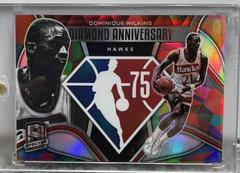 Dominique Wilkins #50 Basketball Cards 2021 Panini Spectra Diamond Anniversary Prices