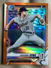 Jackson Jobe [Orange Foil] #BD-69 Baseball Cards 2021 Bowman Draft 1st Edition Prices