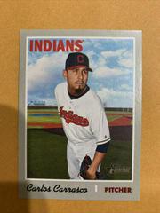 Carlos Carrasco [Mini] Baseball Cards 2019 Topps Heritage Prices