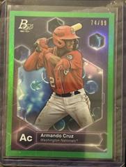 Armando Cruz [Green] #PE-24 Baseball Cards 2022 Bowman Platinum Precious Elements Prices