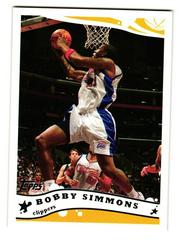 Bobby Simmons #20 Basketball Cards 2005 Topps Prices