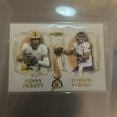 Kenny Pickett, Carson Strong [White Orange] Football Cards 2022 Wild Card Matte Dueling Guns Prices