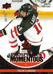 Nick Lardis [Orange] Hockey Cards 2023 Upper Deck Team Canada Juniors Prospectus Momentous Prices