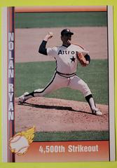 Nolan Ryan [4,500th Strikeout] #155 Baseball Cards 1991 Pacific Nolan Ryan Prices