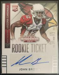 John Brown [Seat Autograph Playoff Ticket] Football Cards 2014 Panini Contenders Prices