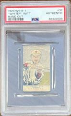 'Whitey' Witt [Hand Cut] Baseball Cards 1923 W515 1 Prices