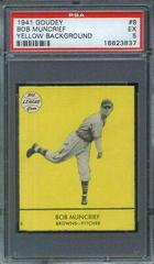 Bob Muncrief [Yellow Background] #8 Baseball Cards 1941 Goudey Prices