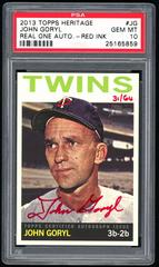 John Goryl [Red Ink] Baseball Cards 2013 Topps Heritage Real One Autographs Prices