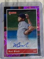 Matt Brash [Pink Fireworks] #R88S-BR Baseball Cards 2022 Panini Donruss Retro 1988 Signatures Prices