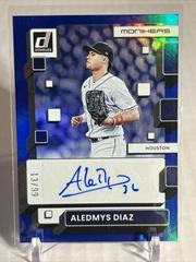 Aledmys Diaz [Blue] Baseball Cards 2022 Panini Donruss Monikers Autographs Prices
