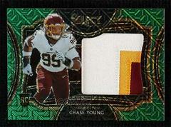 Chase Young [Green Prizm] Football Cards 2020 Panini Select Rookie Swatches Prices
