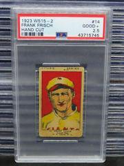Frank Frisch [Hand Cut] Baseball Cards 1923 W515 2 Prices
