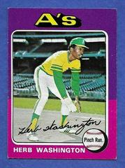 Herb Washington Baseball Cards 1975 Topps Mini Prices