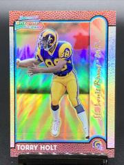 Torry Holt [Gold Refractor] #174 Football Cards 1999 Bowman Chrome Prices