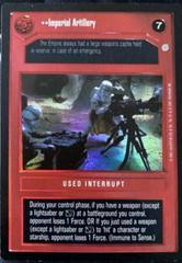 Imperial Artillery [Foil] Star Wars CCG Reflections III Prices